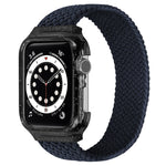 Cinturini per cinturino da polso di ricambio in tessuto con telaio per Apple Watch Series 6 e SE e 5 e 4 44 mm / 3 e 2 e 1 42 mm, 150mm, 155mm, 160mm, 165mm