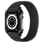 Cinturini per cinturino da polso di ricambio in tessuto con telaio per Apple Watch Series 6 e SE e 5 e 4 44 mm / 3 e 2 e 1 42 mm, 150mm, 155mm, 160mm, 165mm