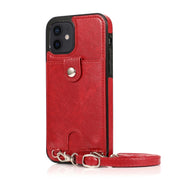 Custodia antiurto in pelle PU per iPhone 12