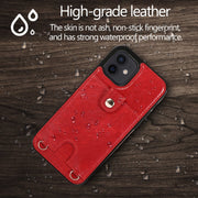 Custodia antiurto in pelle PU per iPhone 12