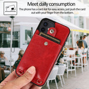 Custodia antiurto in pelle PU per iPhone 12