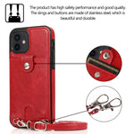 Custodia antiurto in pelle PU per iPhone 12