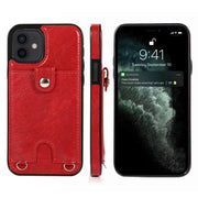 Custodia antiurto in pelle PU per iPhone 12