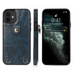 Custodia antiurto in pelle PU per iPhone 12