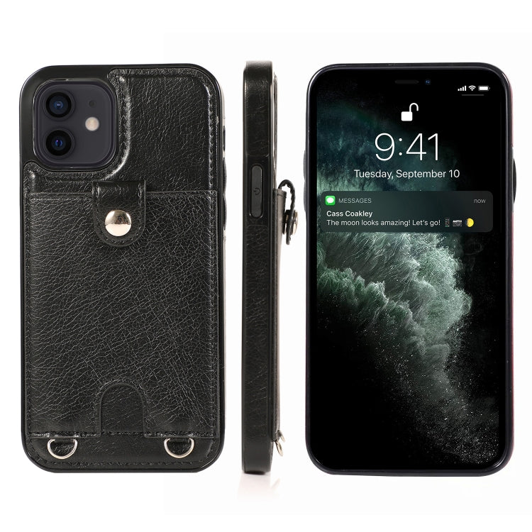 Custodia antiurto in pelle PU per iPhone 12