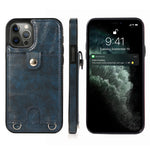 Custodia antiurto in pelle PU per iPhone 12