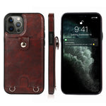 Custodia antiurto in pelle PU per iPhone 12