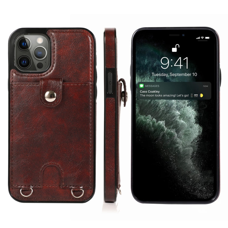 Custodia antiurto in pelle PU per iPhone 12