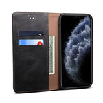 Custodia in pelle con slot carte per iPhone 11 e 12