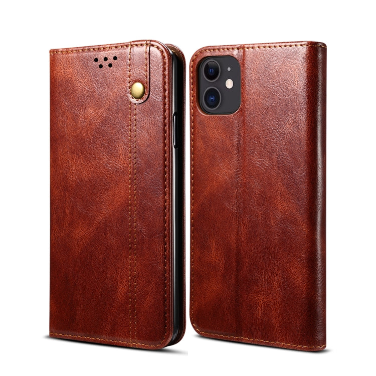 Custodia in pelle con slot carte per iPhone 11 e 12