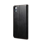 Custodia portafoglio in pelle con slot carte per iPhone XS Max