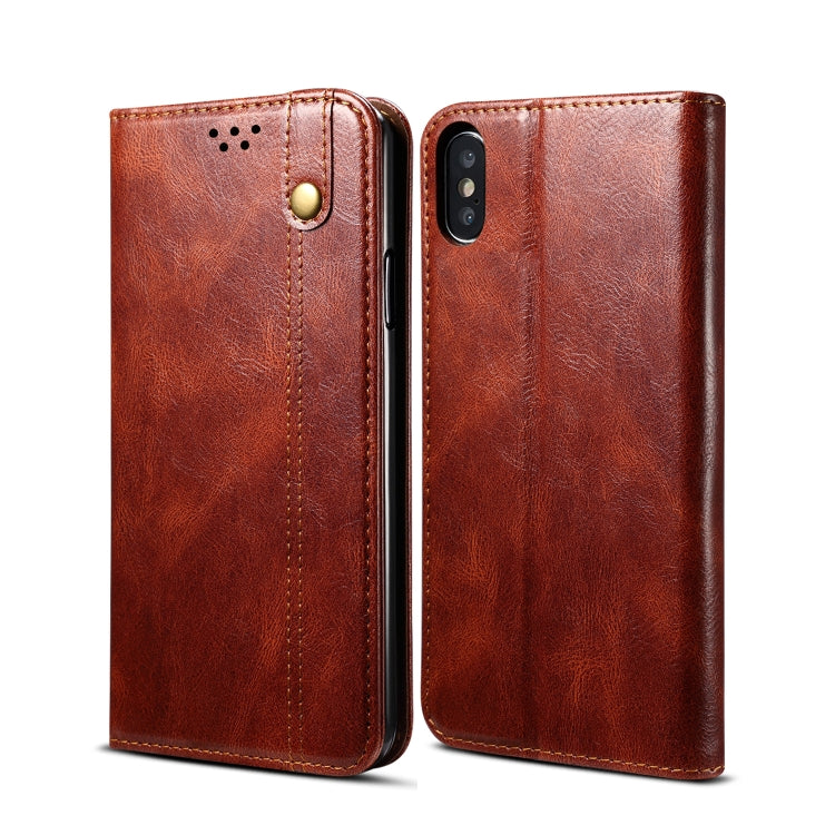Custodia portafoglio in pelle con slot carte per iPhone XS Max