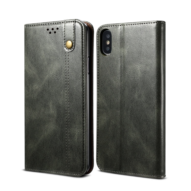 Custodia portafoglio in pelle con slot carte per iPhone XS Max