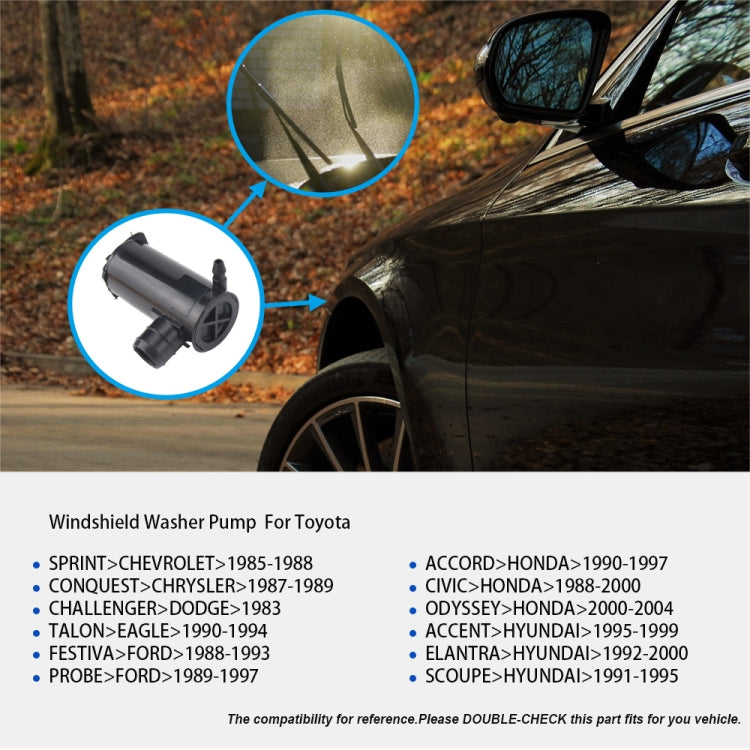 Pompa lavavetri per tergicristalli ad alta pressione 85310-22080 per Honda, For Honda