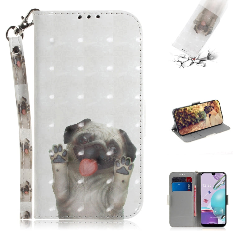 Custodia portafoglio in pelle flip con slot carte per LG K31
