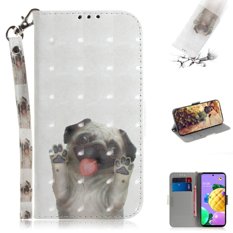 Custodia portafoglio in pelle per LG K52 con slot carte