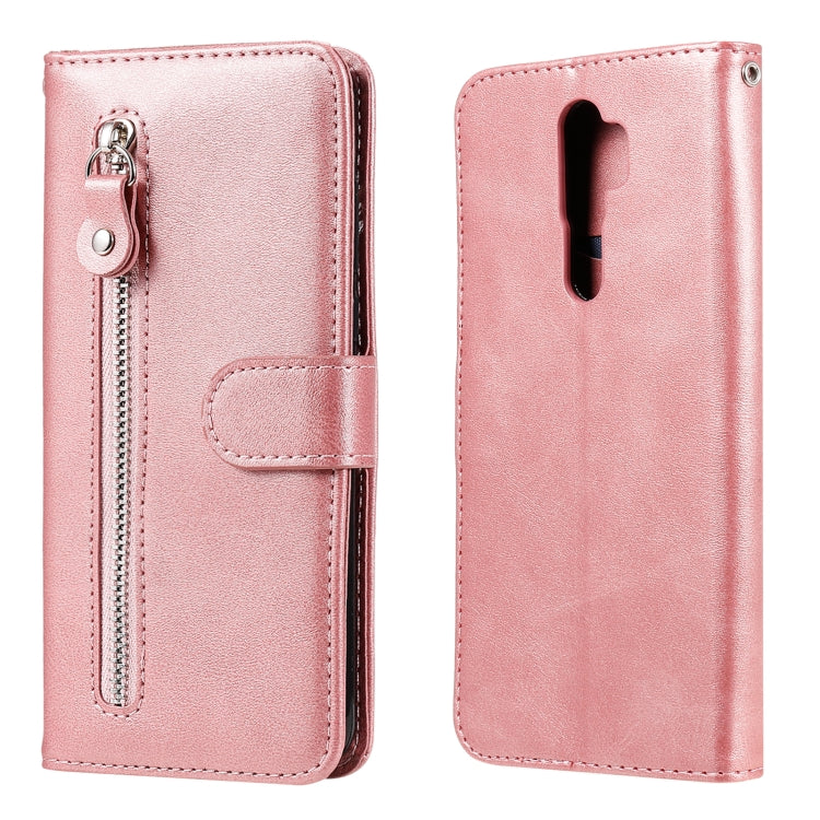 Custodia portafoglio in pelle con zip per smartphone OPPO compati