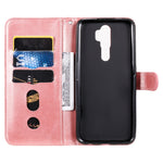 Custodia portafoglio in pelle con zip per smartphone OPPO compati
