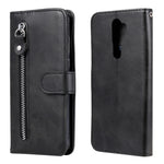 Custodia portafoglio in pelle con zip per smartphone OPPO compati