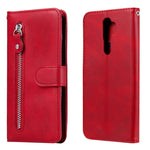Custodia portafoglio in pelle con zip per smartphone OPPO compati