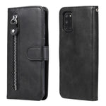 Custodia portafoglio in pelle con zip per smartphone OPPO compati