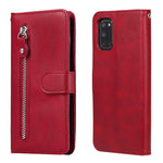 Custodia portafoglio in pelle con zip per smartphone OPPO compati