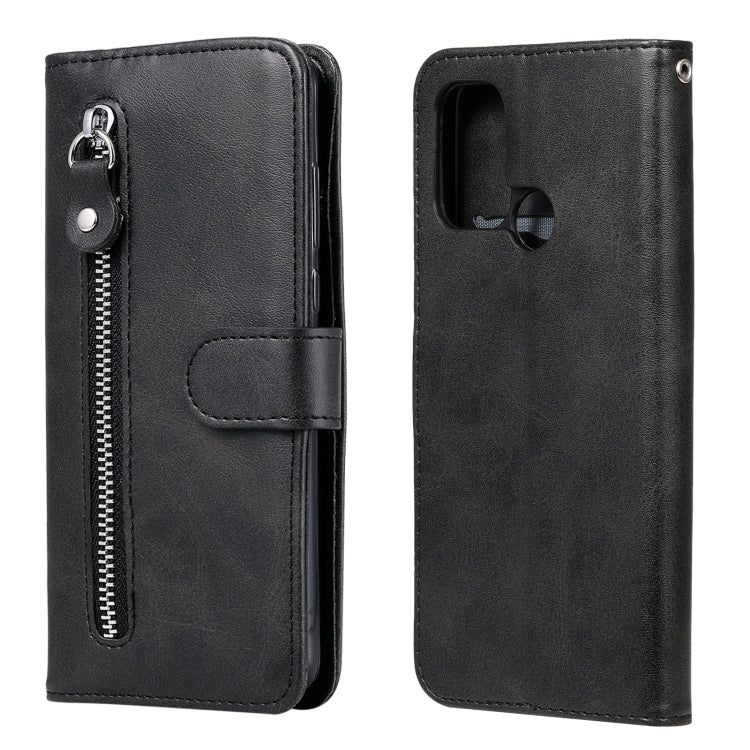 Custodia portafoglio in pelle con zip per smartphone OPPO compati