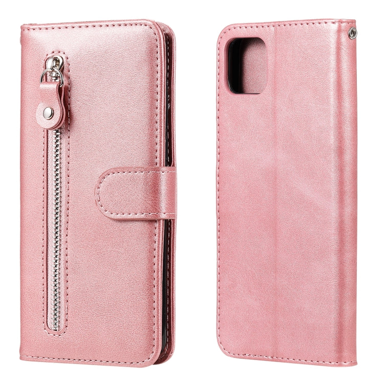 Custodia portafoglio pelle con zip per Realme 7 e compatibili
