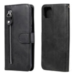 Custodia portafoglio pelle con zip per Realme 7 e compatibili