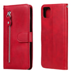 Custodia portafoglio pelle con zip per Realme 7 e compatibili