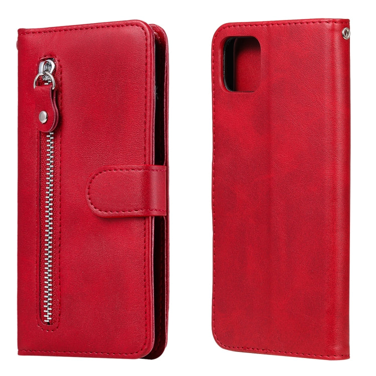 Custodia portafoglio pelle con zip per Realme 7 e compatibili
