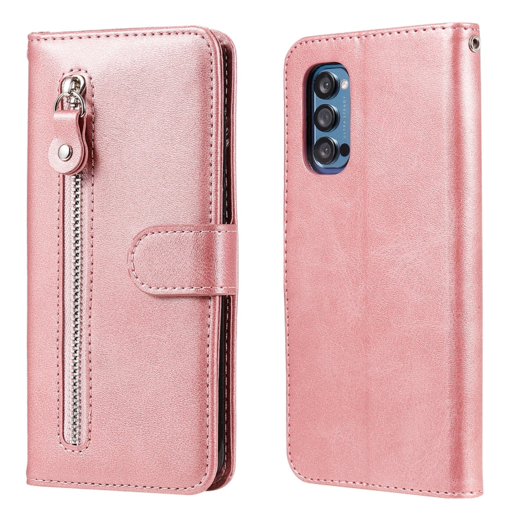 Custodia portafoglio pelle con zip per Realme 7 e compatibili