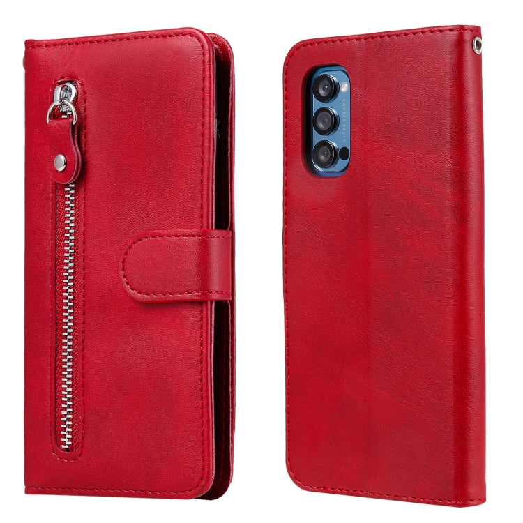 Custodia portafoglio pelle con zip per Realme 7 e compatibili