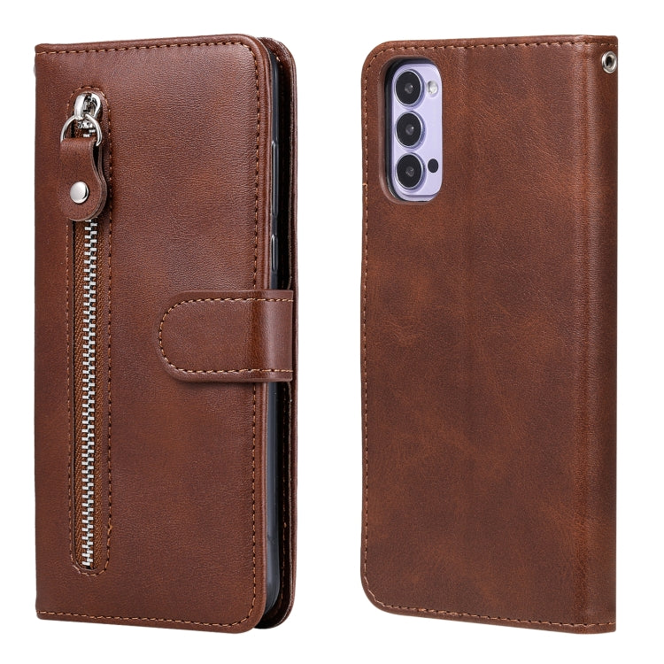 Custodia portafoglio in pelle con zip per smartphone compatibili