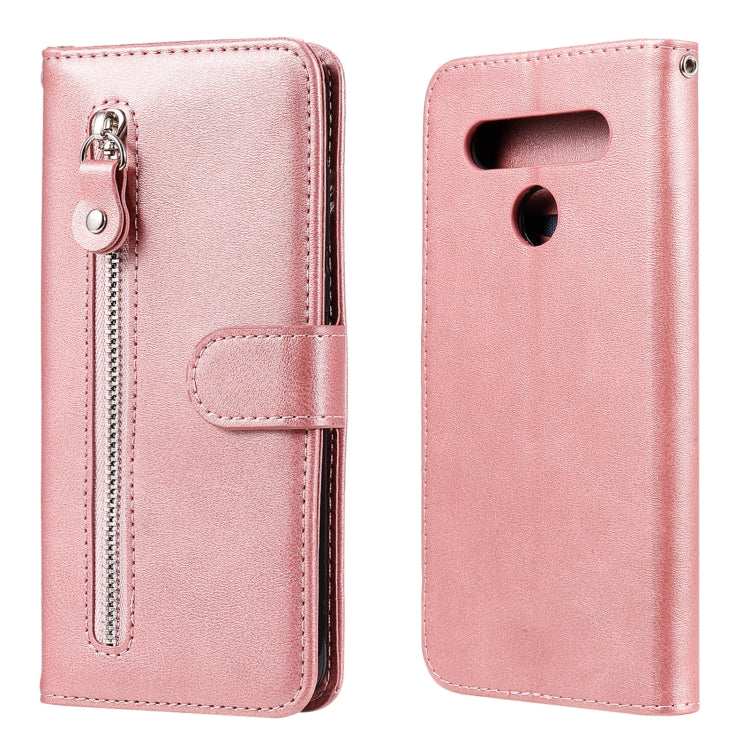 Custodia portafoglio in pelle con zip per smartphone compatibili