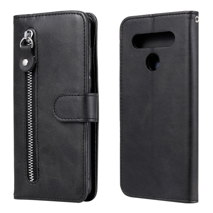 Custodia portafoglio in pelle con zip per smartphone compatibili