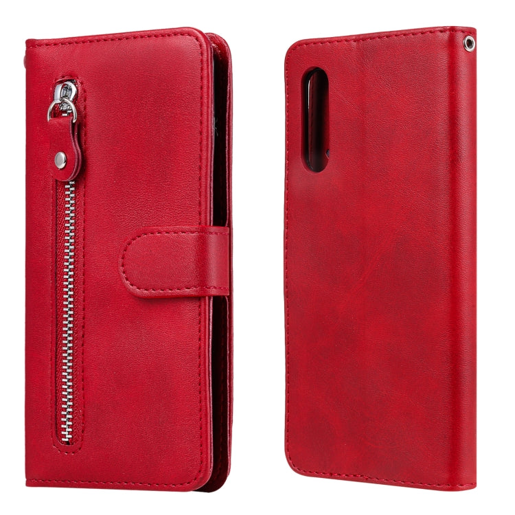 Custodia portafoglio in pelle con zip per smartphone compatibili