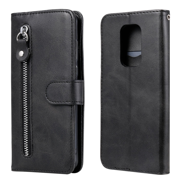 Custodia portafoglio in pelle con zip per smartphone compatibili