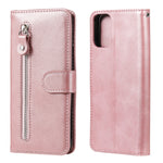 Custodia portafoglio in pelle con zip per Galaxy M31s