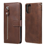 Custodia portafoglio in pelle con zip per Galaxy M31s
