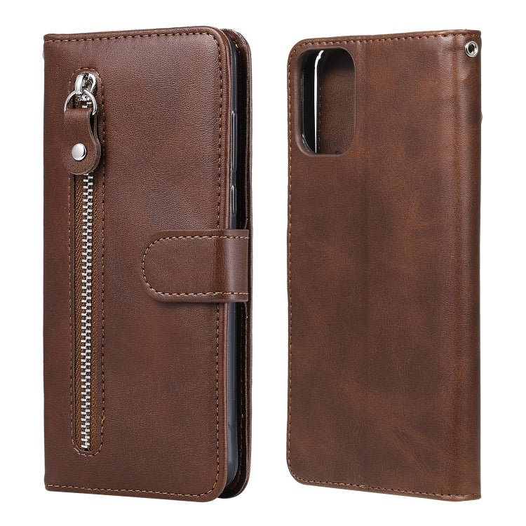 Custodia portafoglio in pelle con zip per Galaxy M31s