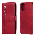 Custodia portafoglio in pelle con zip per Galaxy M31s