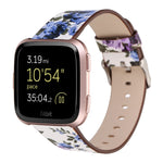 Per Fitbit Versa 1/2 cinturino da polso di ricambio con motivo floreale