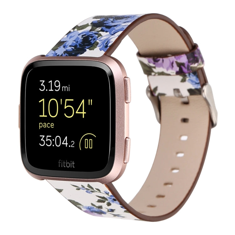 Per Fitbit Versa 1/2 cinturino da polso di ricambio con motivo floreale