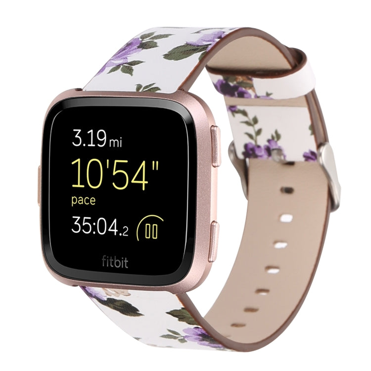 Per Fitbit Versa 1/2 cinturino da polso di ricambio con motivo floreale
