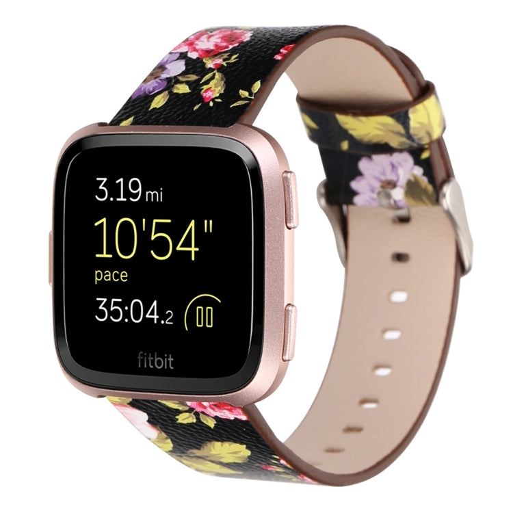 Per Fitbit Versa 1/2 cinturino da polso di ricambio con motivo floreale