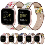 Per Fitbit Versa 1/2 cinturino da polso di ricambio con motivo floreale