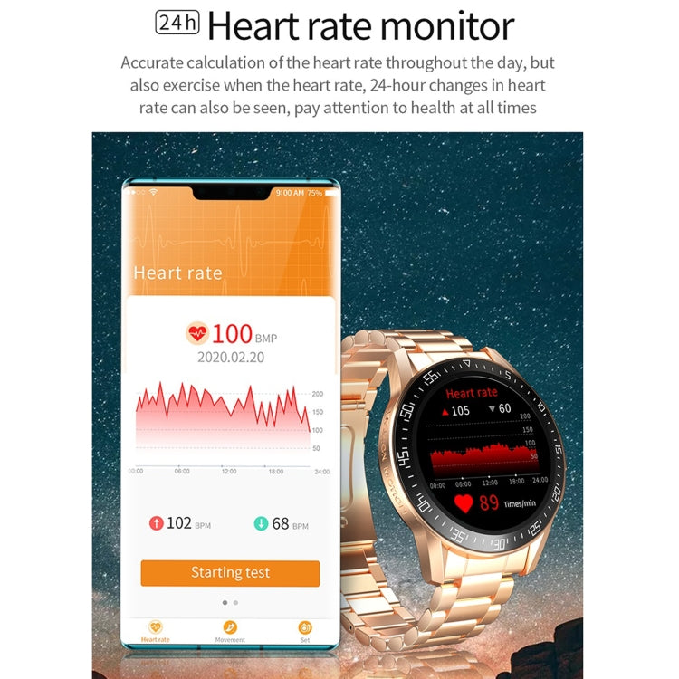 GT3 Smart Watch con schermo rotondo full-fit da 1,3 pollici, supporto per monitor del sonno / cardiofrequenzimetro / monitoraggio della temperatura