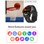 GT3 Smart Watch con schermo rotondo full-fit da 1,3 pollici, supporto per monitor del sonno / cardiofrequenzimetro / monitoraggio della temperatura
