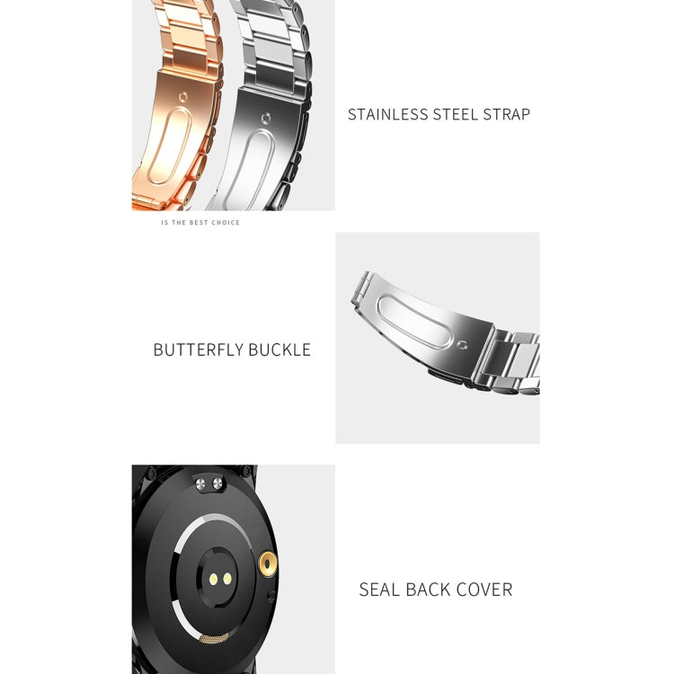 GT3 Smart Watch con schermo rotondo full-fit da 1,3 pollici, supporto per monitor del sonno / cardiofrequenzimetro / monitoraggio della temperatura